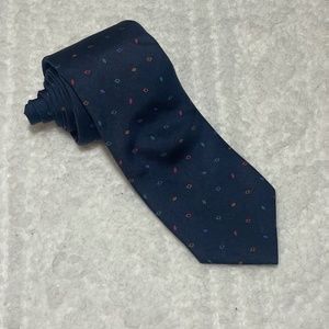 Color's By Alexander Julian Navy Blue Tie